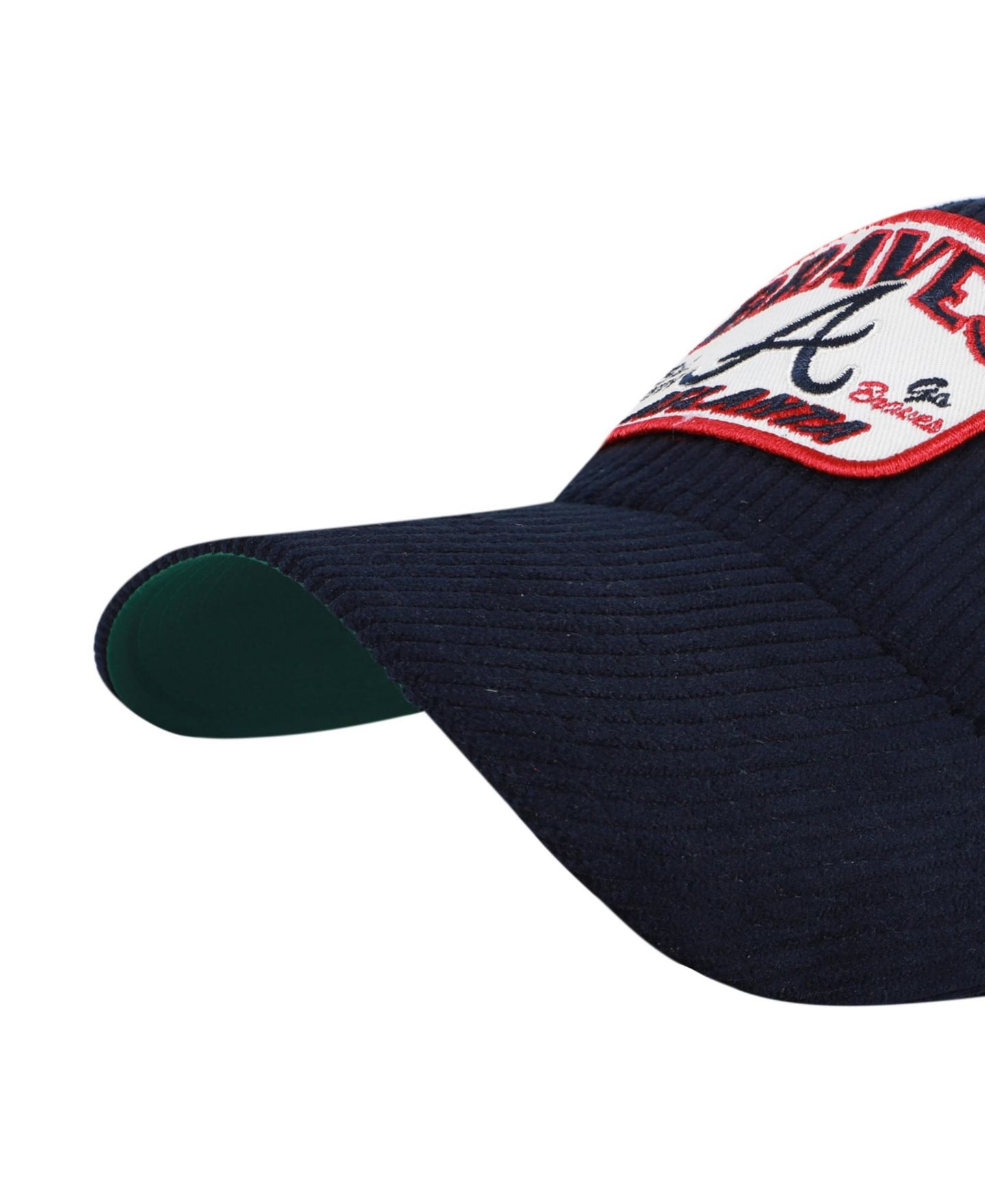 Кепка '47 Brand Navy Atlanta Braves Accordia Corduroy MVP Adjustable Hat — фото 4