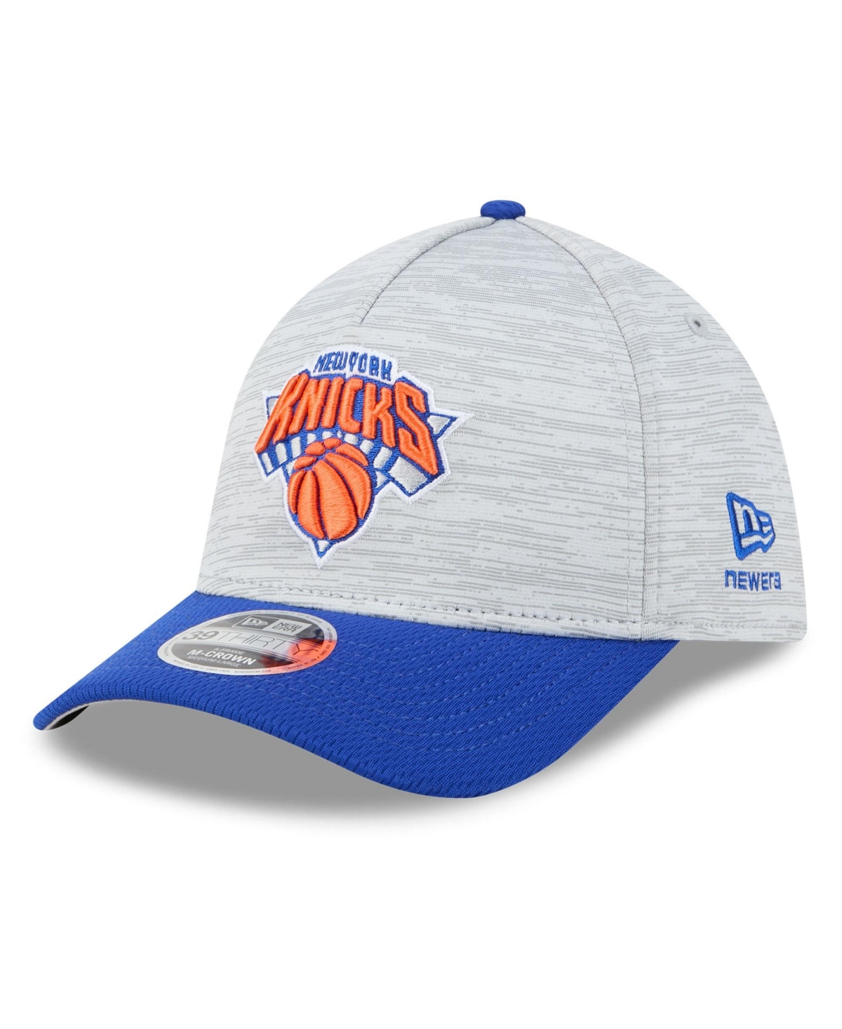 New Era Men's Gray New York Knicks 39THIRTY M-Crown Tech Stretch Hat - Gray