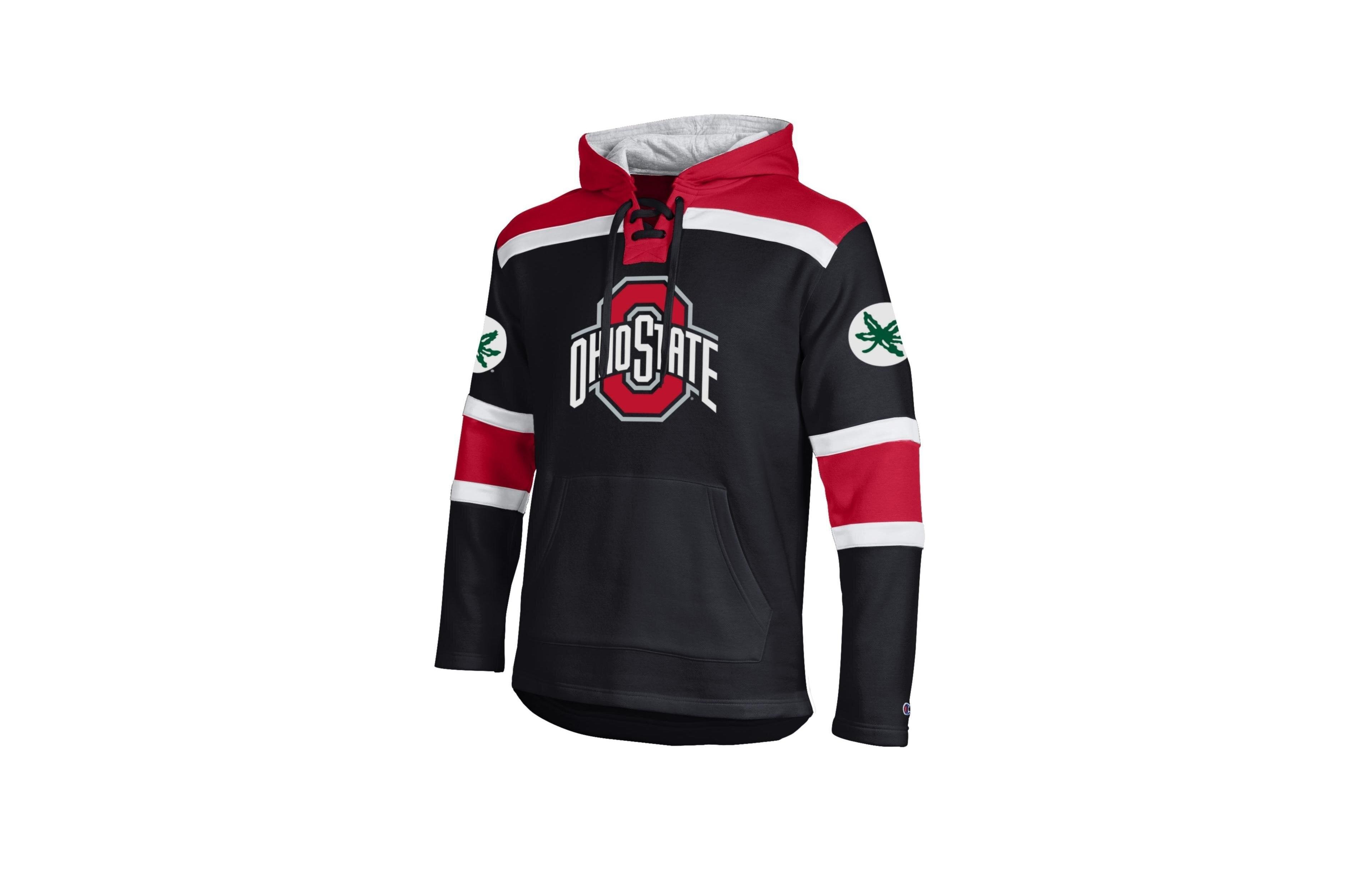 Champion Men's Black Ohio State Buckeyes Lacer Fleece Hoodie