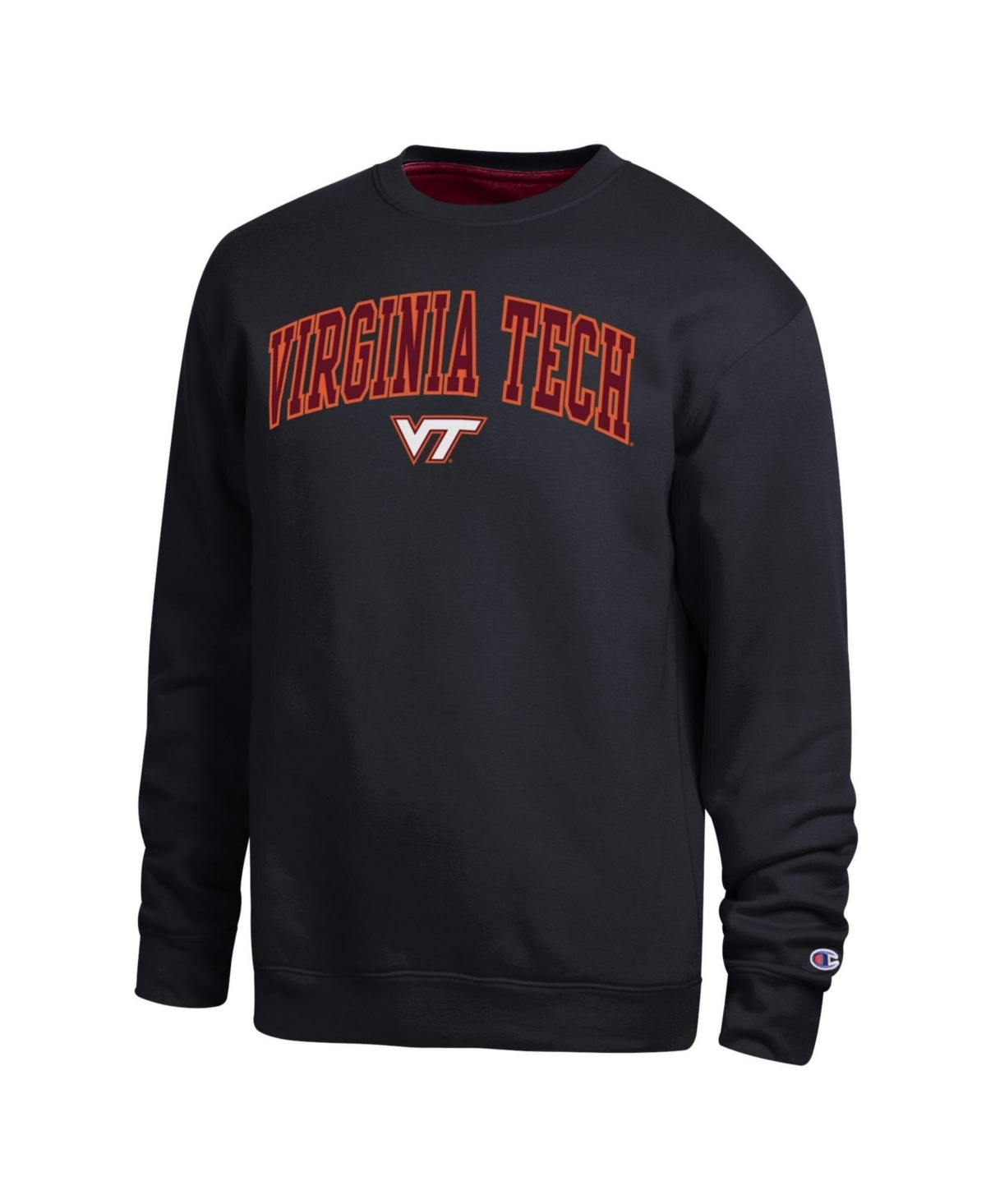 Champion Men's Black Virginia Tech Hokies Arch Sweatshirt - Black