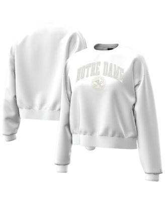 Women's White Notre Dame Fighting Irish Icon Fleece Sweatshirt