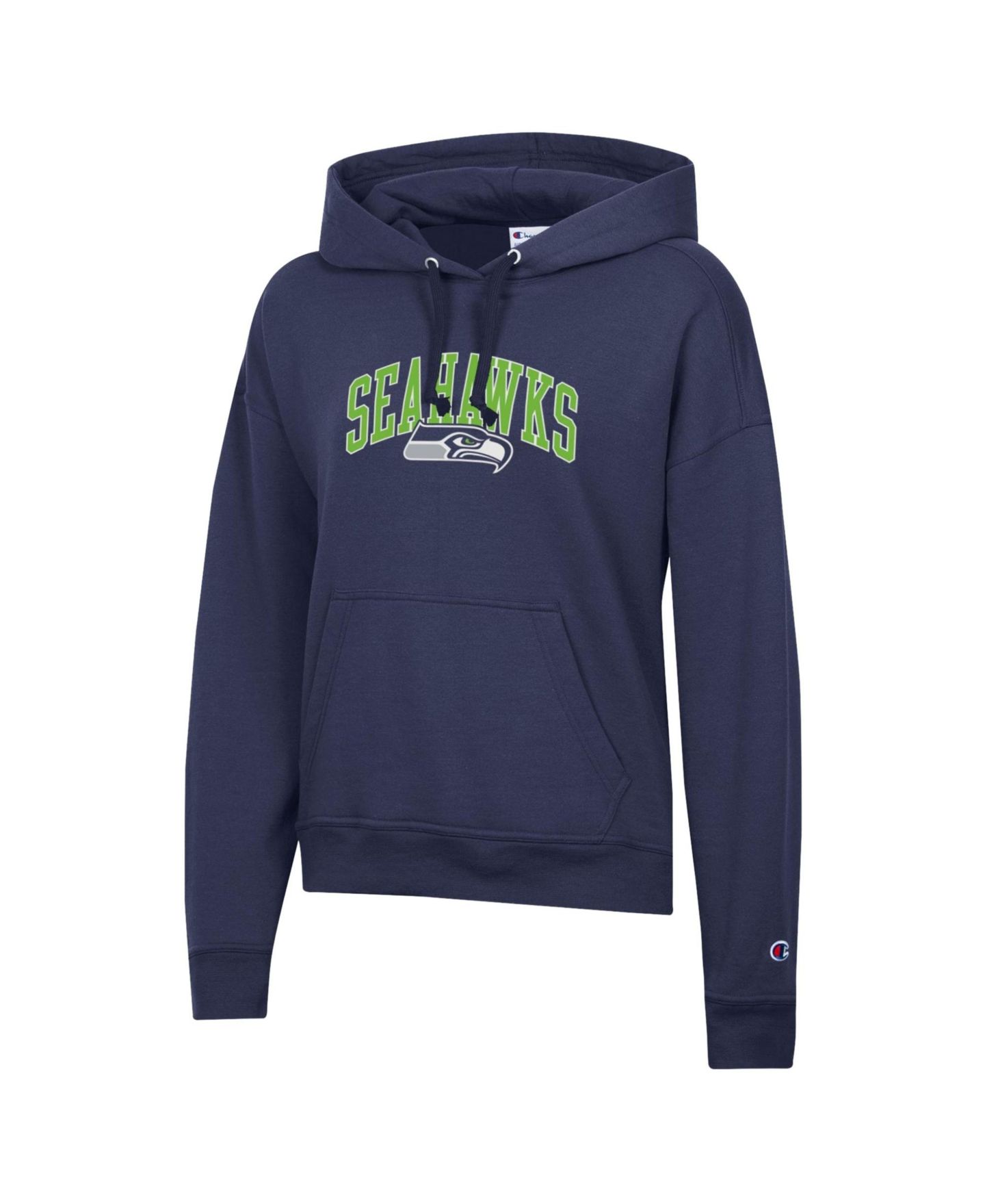 Женское худи Champion College Navy Seattle Seahawks Powerblend — фото 2