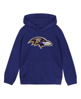 Toddler Purple Baltimore Ravens Primary Logo Fleece Hoodie