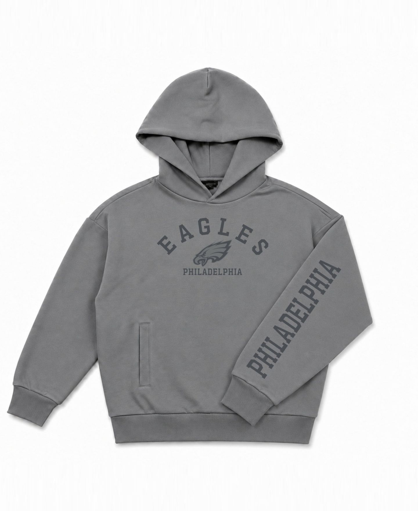 Мужское худи LevelWear Gray Philadelphia Eagles Luxe Zone Pullover — фото 3