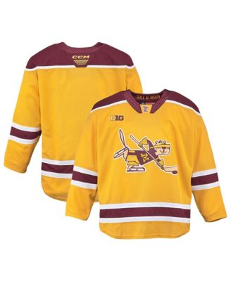 Men's Gold Minnesota Golden Gophers Third Replica Hockey Jersey