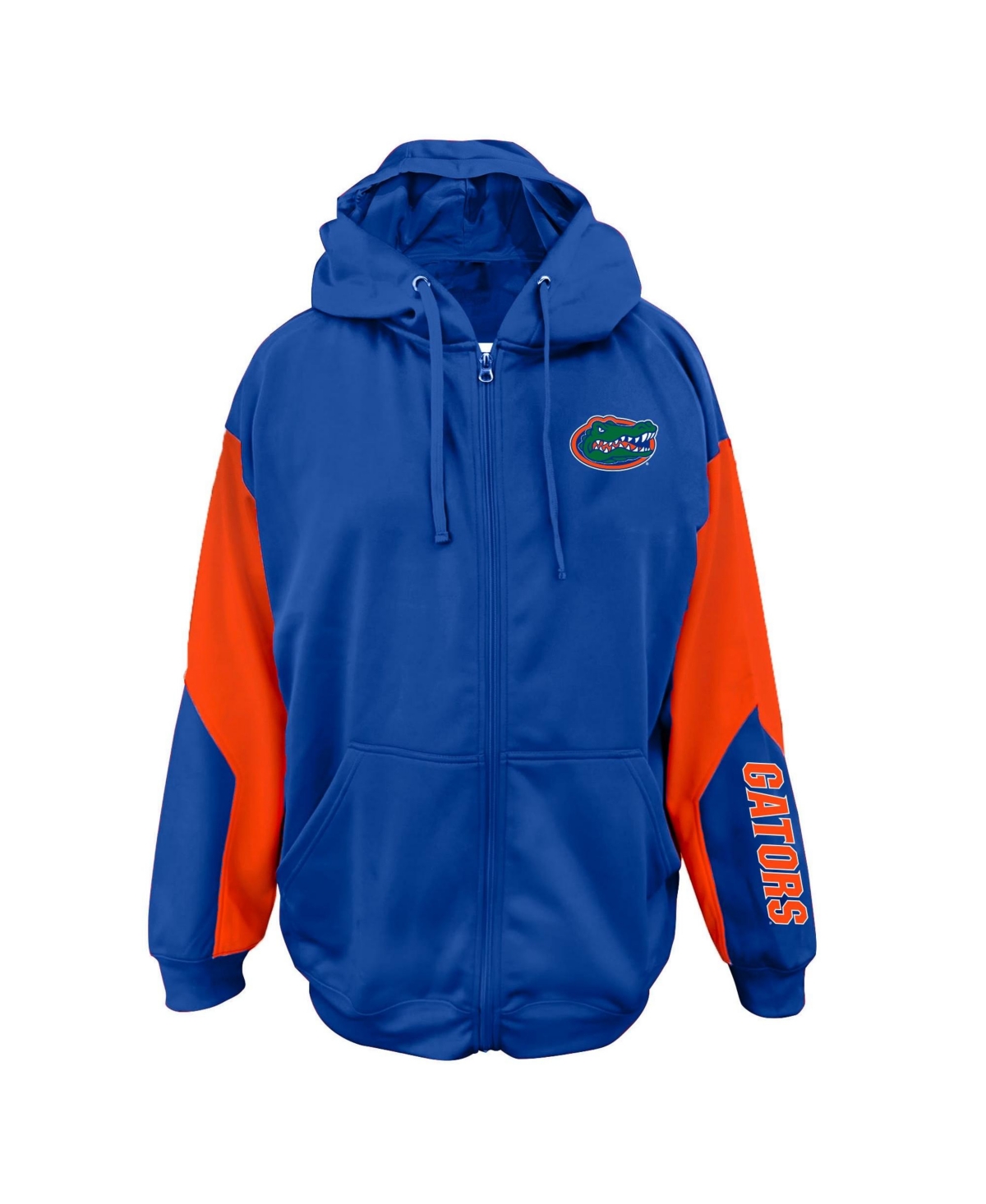 Fanatics Men's Royal Florida Gators Big & Tall Sleeve Block Full-Zip Hoodie - Royal, Orange