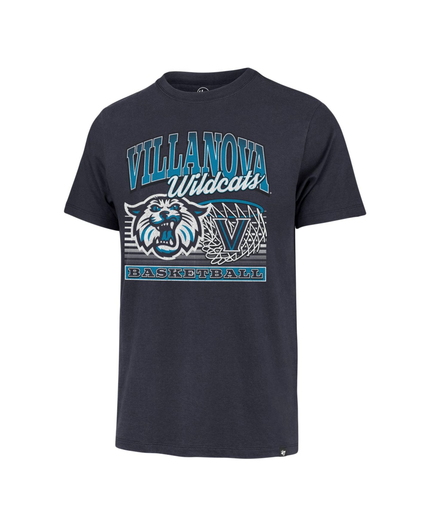 Мужская футболка '47 Brand Navy Villanova Wildcats Regional Franklin — фото 2
