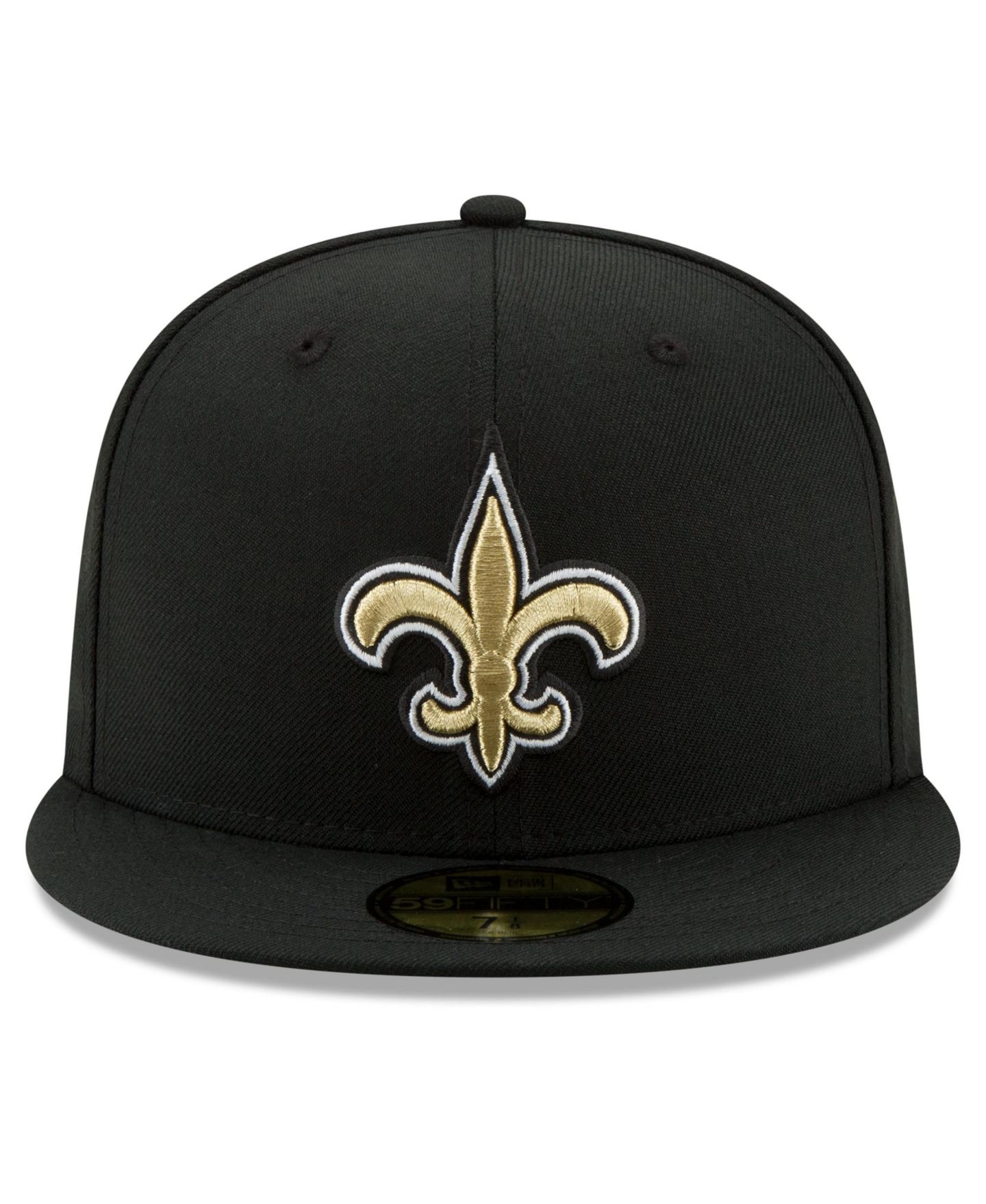 Мужская кепка New Era Black New Orleans Saints 60th Anniversary 59FIFTY Fitted Hat — фото 2