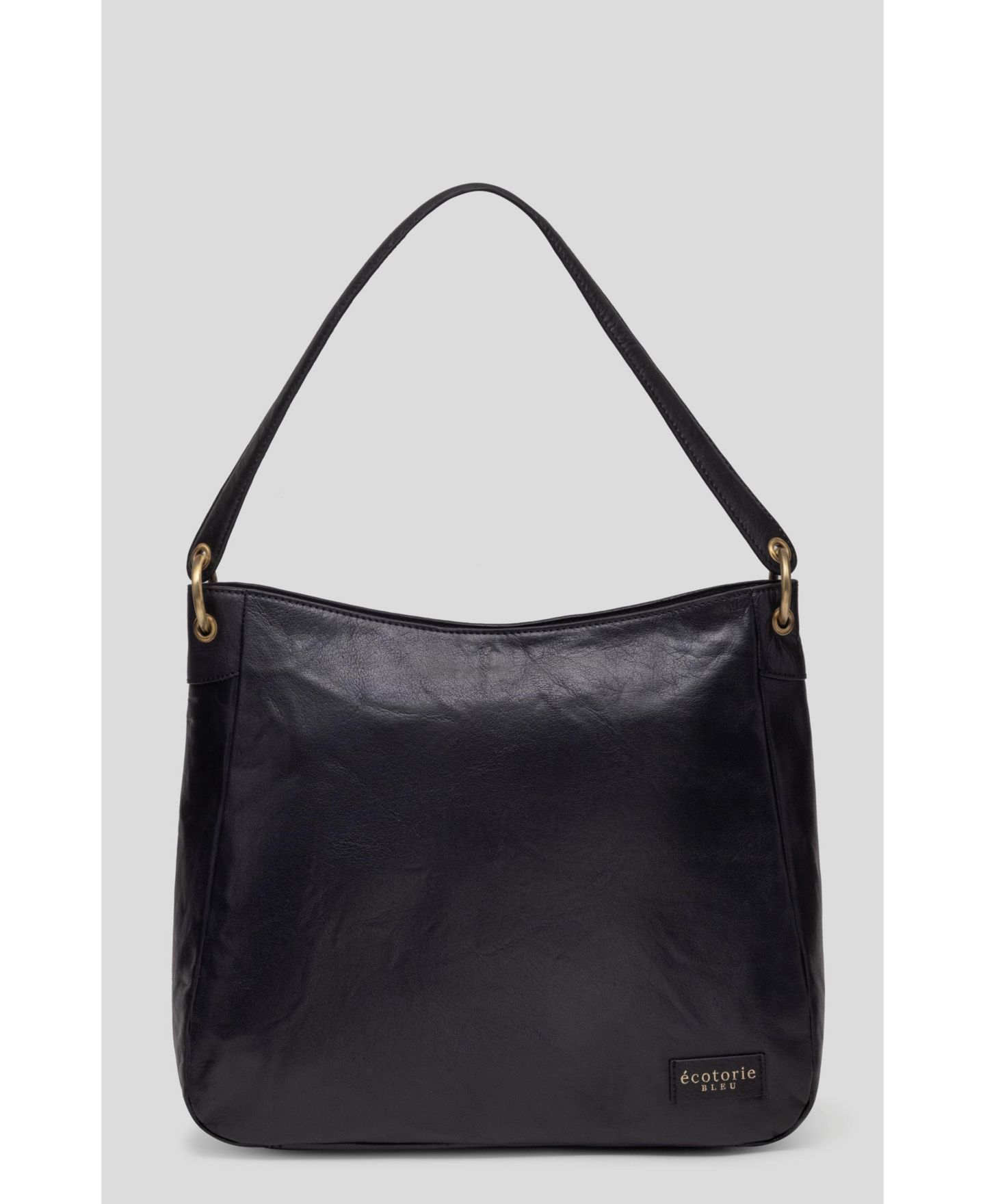 Женская сумка Ecotorie Johnson Genuine Leather Shoulder Handbag, цвет: Чёрный — фото 3