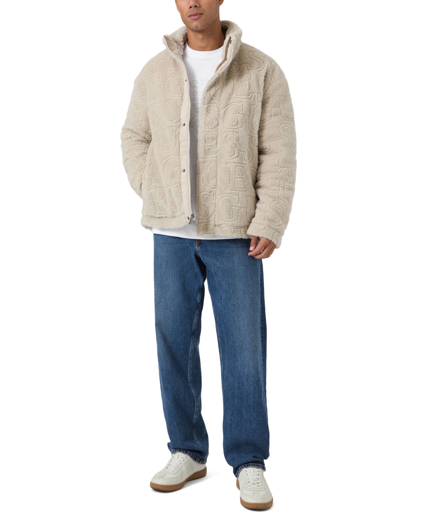 Мужская куртка GUESS Soldier Sherpa Lined, цвет: Prosecco — фото 2