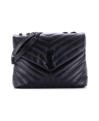 Medium Loulou Shoulder Bag Matelasse Chevron Leather