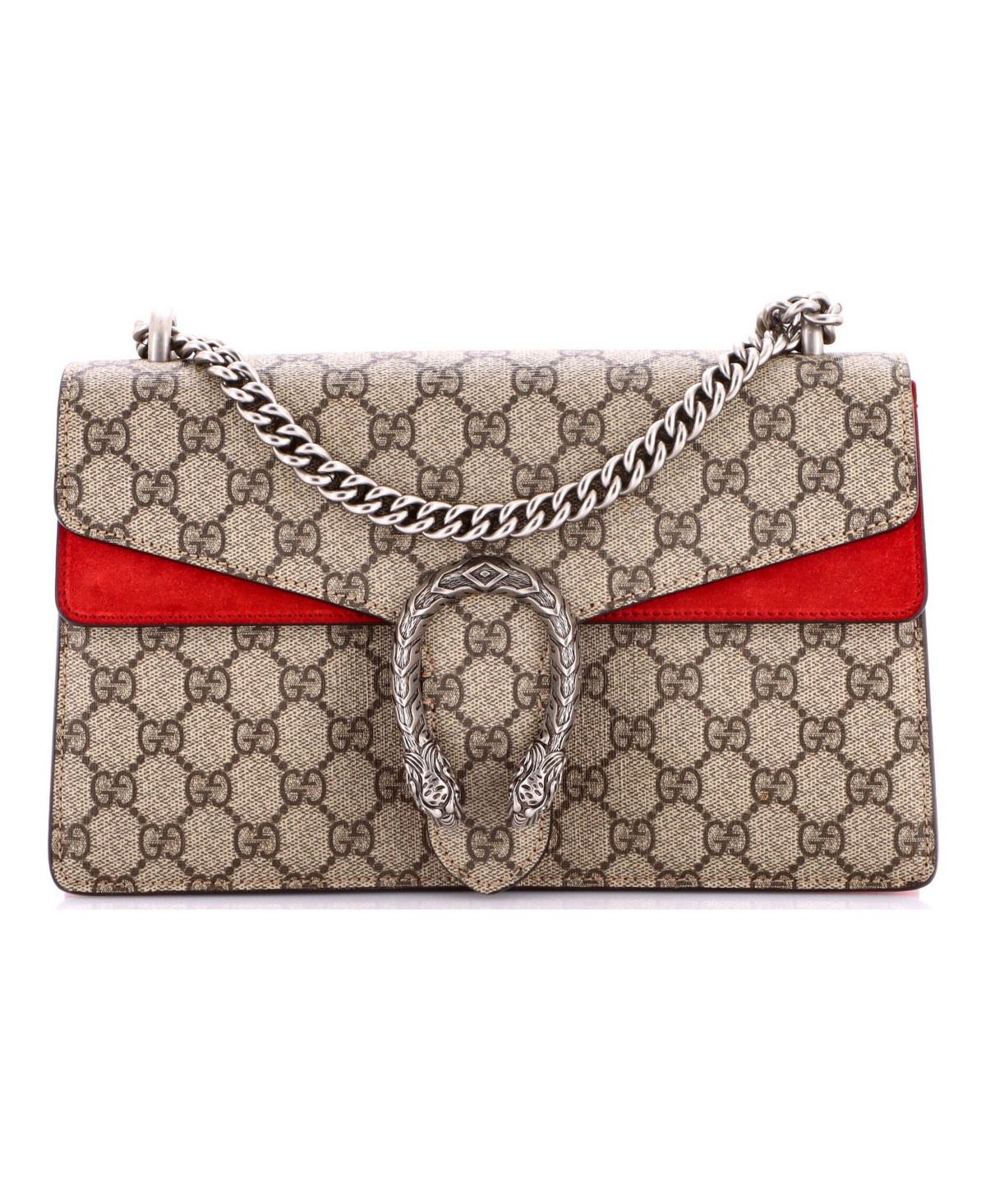 Pre-Owned Gucci Small Dionysus Bag Gg Coated Canvas - Brown