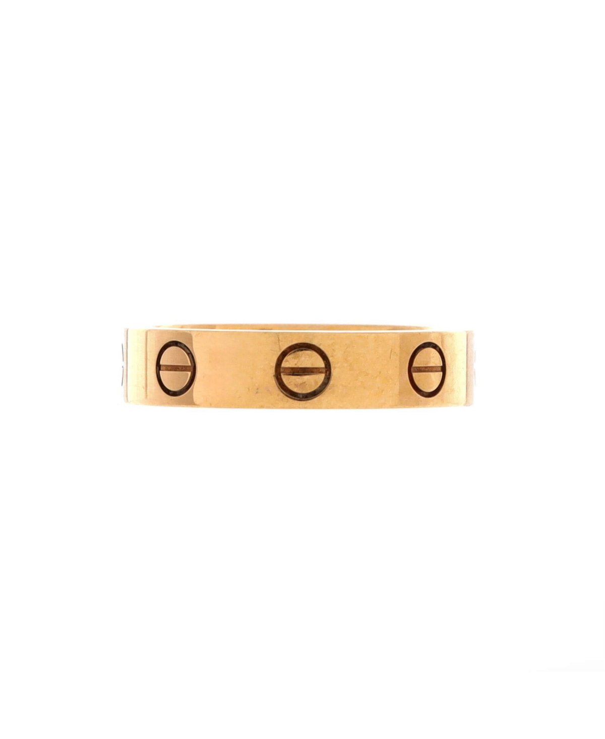Pre-Owned Cartier Diamond Love Wedding Band (0.02 ct.) in 18K Rose Gold - 18k rose gold