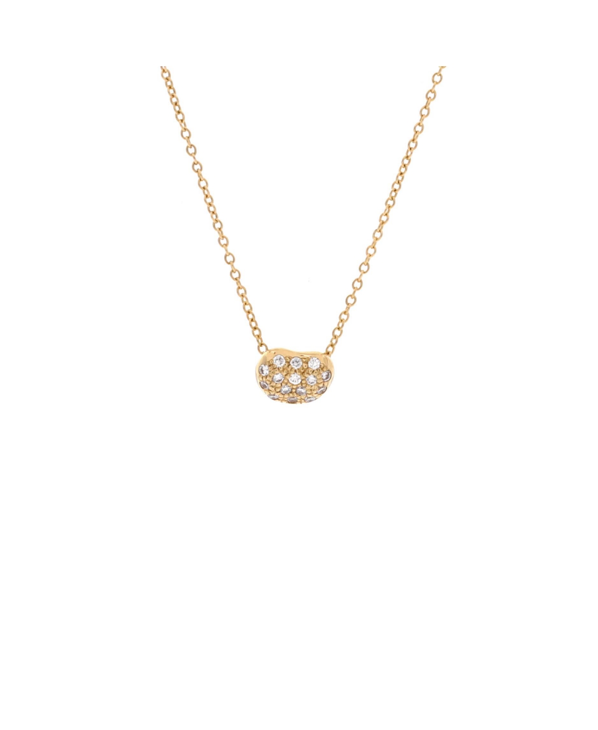 Pre-Owned Tiffany & Co Elsa Peretti Bean Pendant Necklace - 18k yellow gold