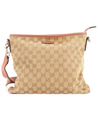 Medium Flat Messenger Bag GG Canvas