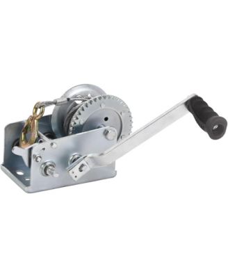 SEVORLEY Hand Winch Boat Trailer Winch 1200lbs Heavy Duty Hook with ...