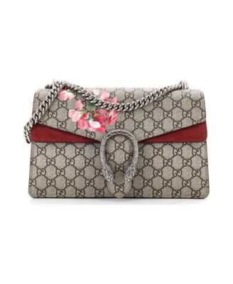 Small Dionysus Bag Blooms Print GG Coated Canvas