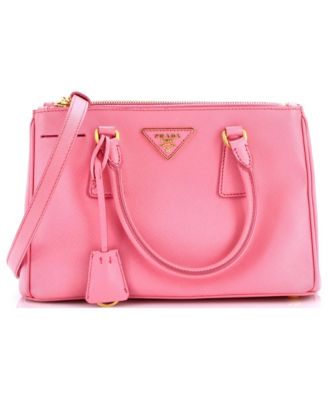Small Double Zip Lux Tote Saffiano Leather
