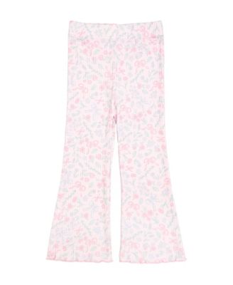 Girls 10-12 Bow and Bloom Print Flare Leggings