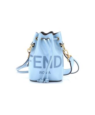 Mini Logo Mon Tresor Bucket Bag Leather