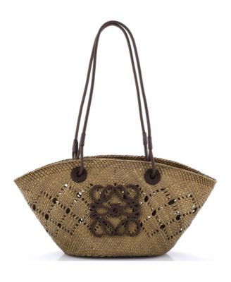 Small Anagram Basket Tote Raffia