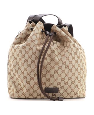 Medium Drawstring Backpack GG Canvas