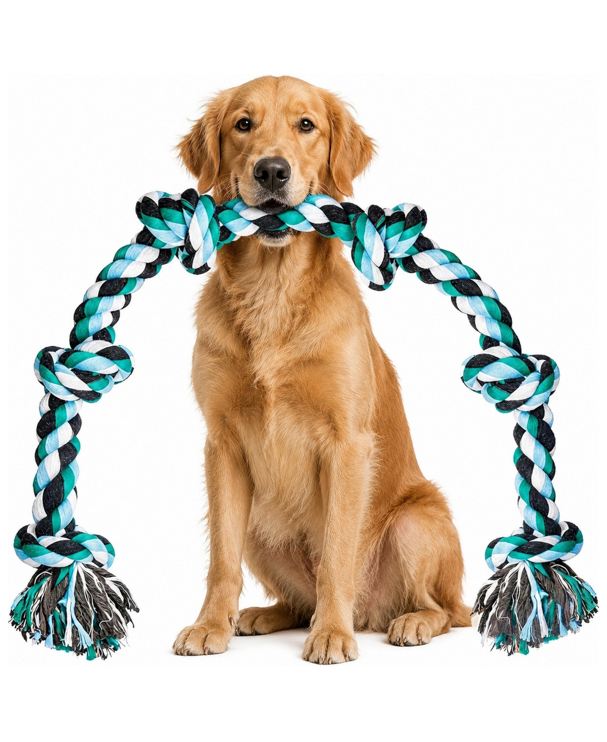 Magicorange Heavy Duty 6 Knot Rope Dog Toy for Large Aggressive Chewers 40 Inch - 40in