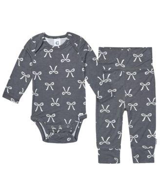Baby Girls New born-24M 2-Piece Onesie Pant Set