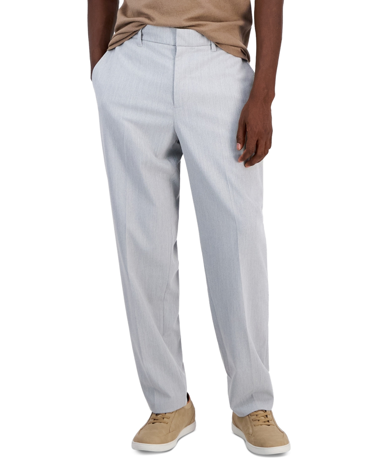 Alfani Men's Althlux Refined Woven Pants, Macy's Exclusive - Casual Grey