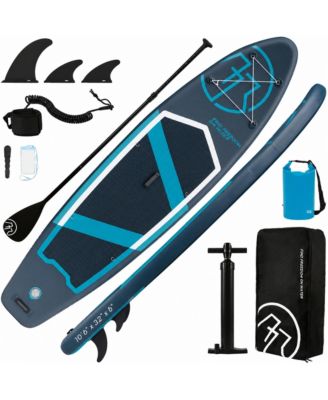 Inflatable Stand Up Paddle Board 450 Lb Capacity Non Slip Deck With SUP Accessories