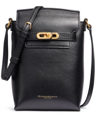 Bridgehampton North-South Leather Adjustable-Strap Crossbody