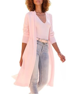 Women's Viscose Long Open-Front Lightweight Cardigan