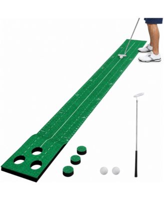 8.5ft Indoor Golf Putting Set with Metal Putter Balls for Home Office Party