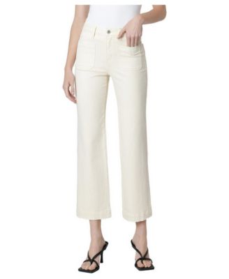 Women's High-Rise Wide-Leg Patch Pocket Jeans