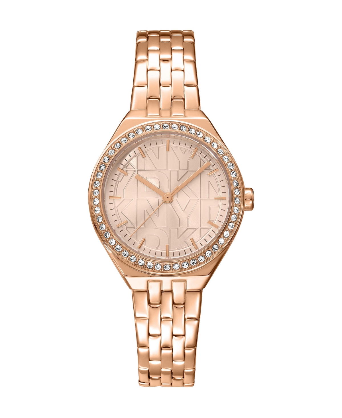 Dkny Women's Quartz Rose Gold Stainless Steel Bracelet Watch, 30mm - Rose tone