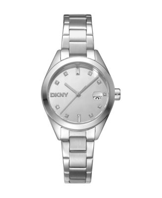 Women's Quartz Evening Silver Stainless Steel Bracelet Watch, 30mm