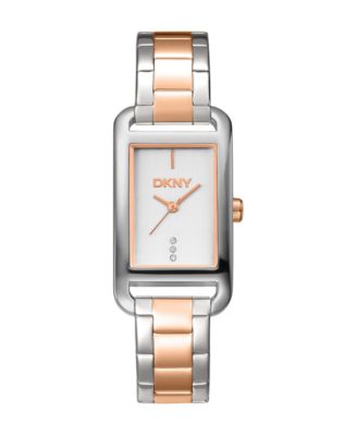 Women's Quartz Water-Resistant Two-Tone Stainless Steel Bracelet Watch, 22mm