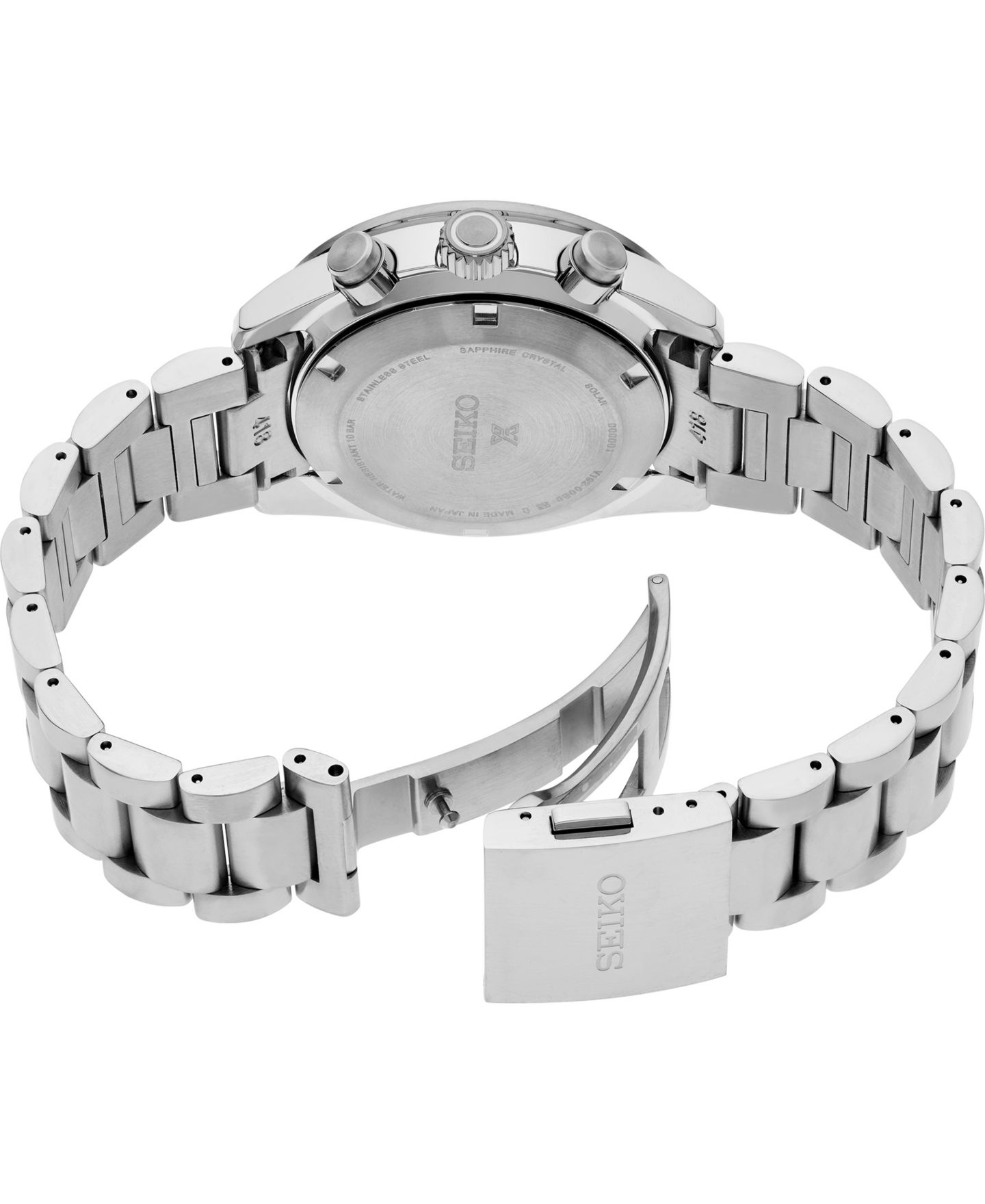 Мужские часы Seiko Prospex Speedtimer Silver-Tone Stainless Steel Bracelet Watch 41.4mm — фото 3