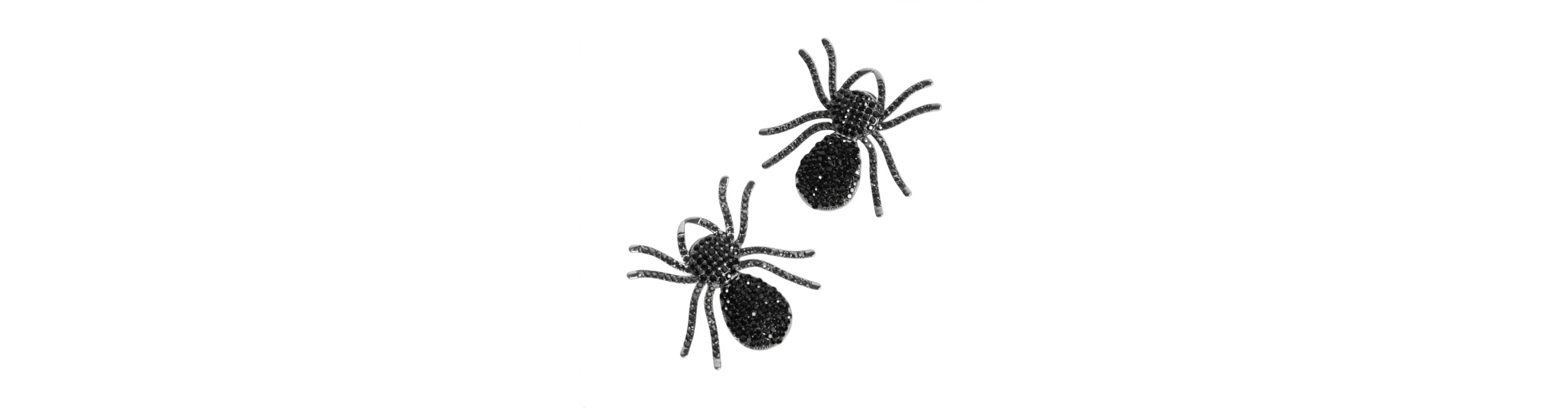 Headbands of Hope Beaded Spider Rhinestone Hair Clips, Set of 2