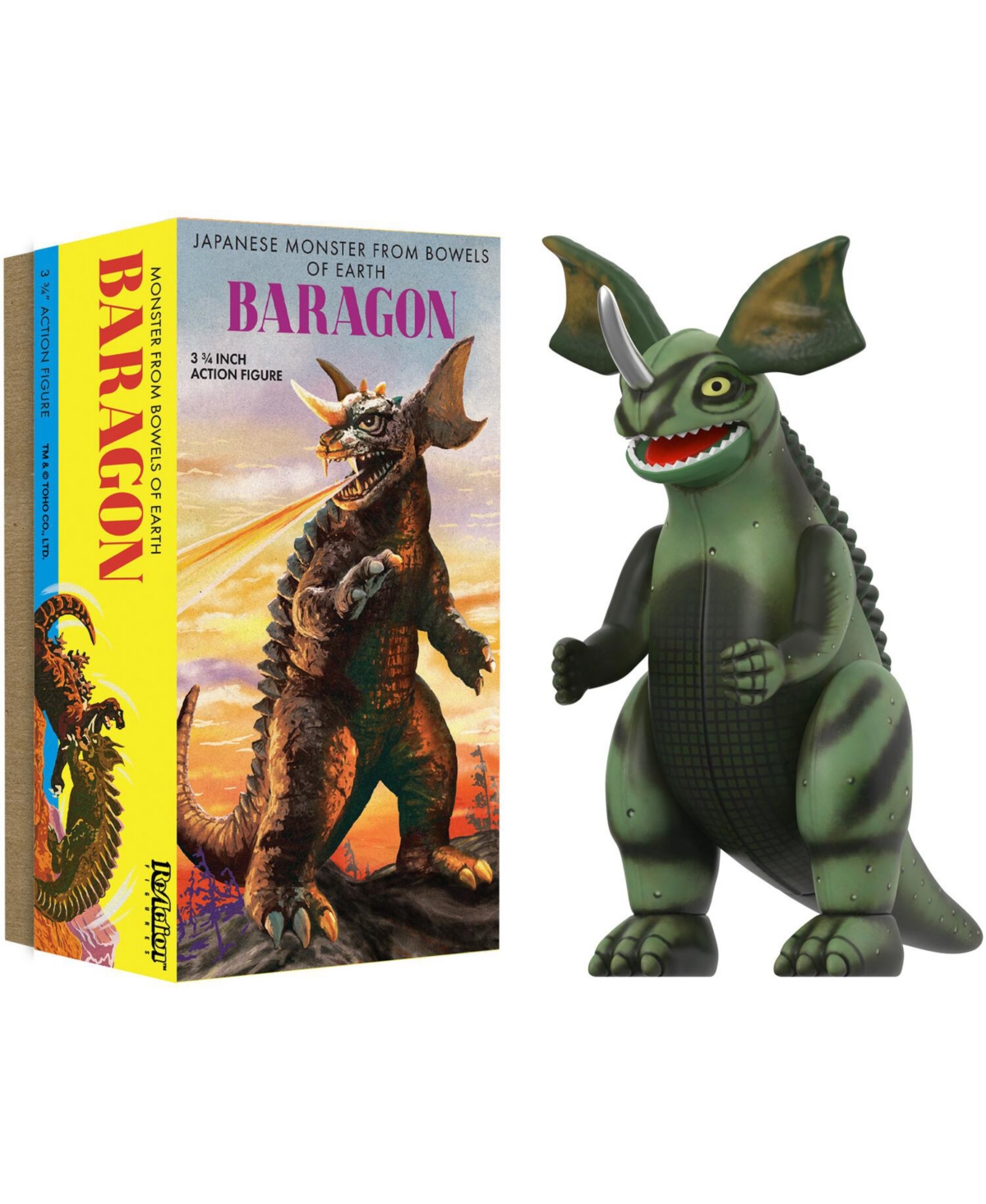 Super7 Toho ReAction Wv1 Baragon Marusan Tin