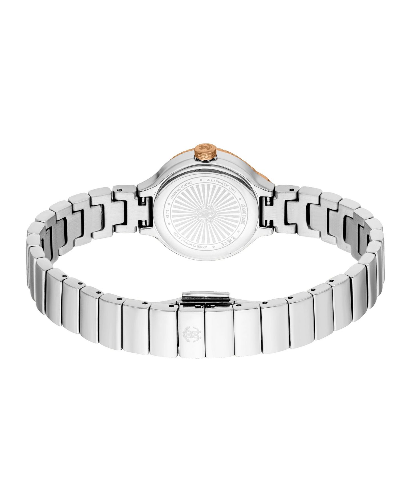 Женские часы Roberto Cavalli Water-Resistant Quartz Glam Two-Tone Stainless Steel Bracelet Watch, 24mm, цвет: Двухцветный — фото 2