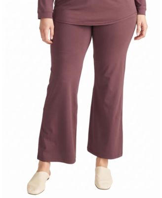 Plus Size Ultimates Wide-Leg Lounge Pull-On Pants