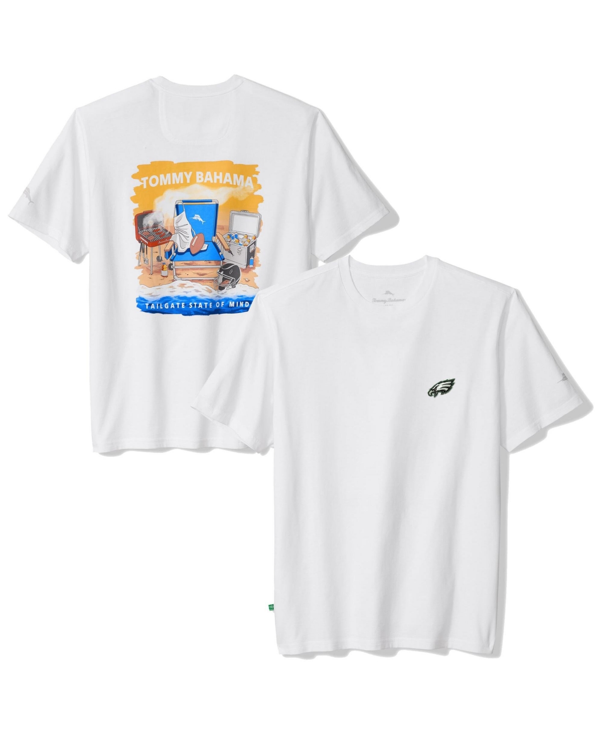 Tommy Bahama Men's White Philadelphia Eagles Tailgate State of Mind T-Shirt - White