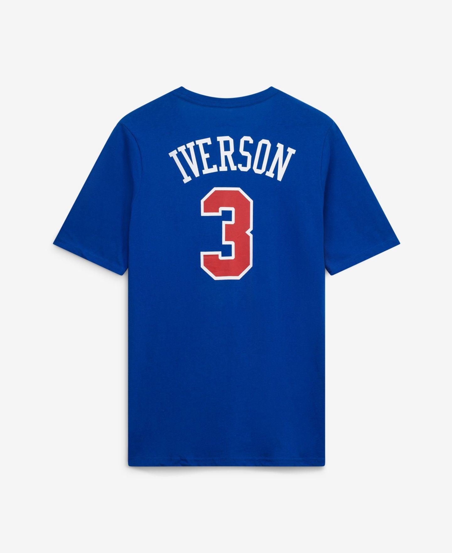 Детская футболка Mitchell & Ness Allen Iverson Royal Philadelphia 76ers Hardwood Classics Name & Number — фото 3