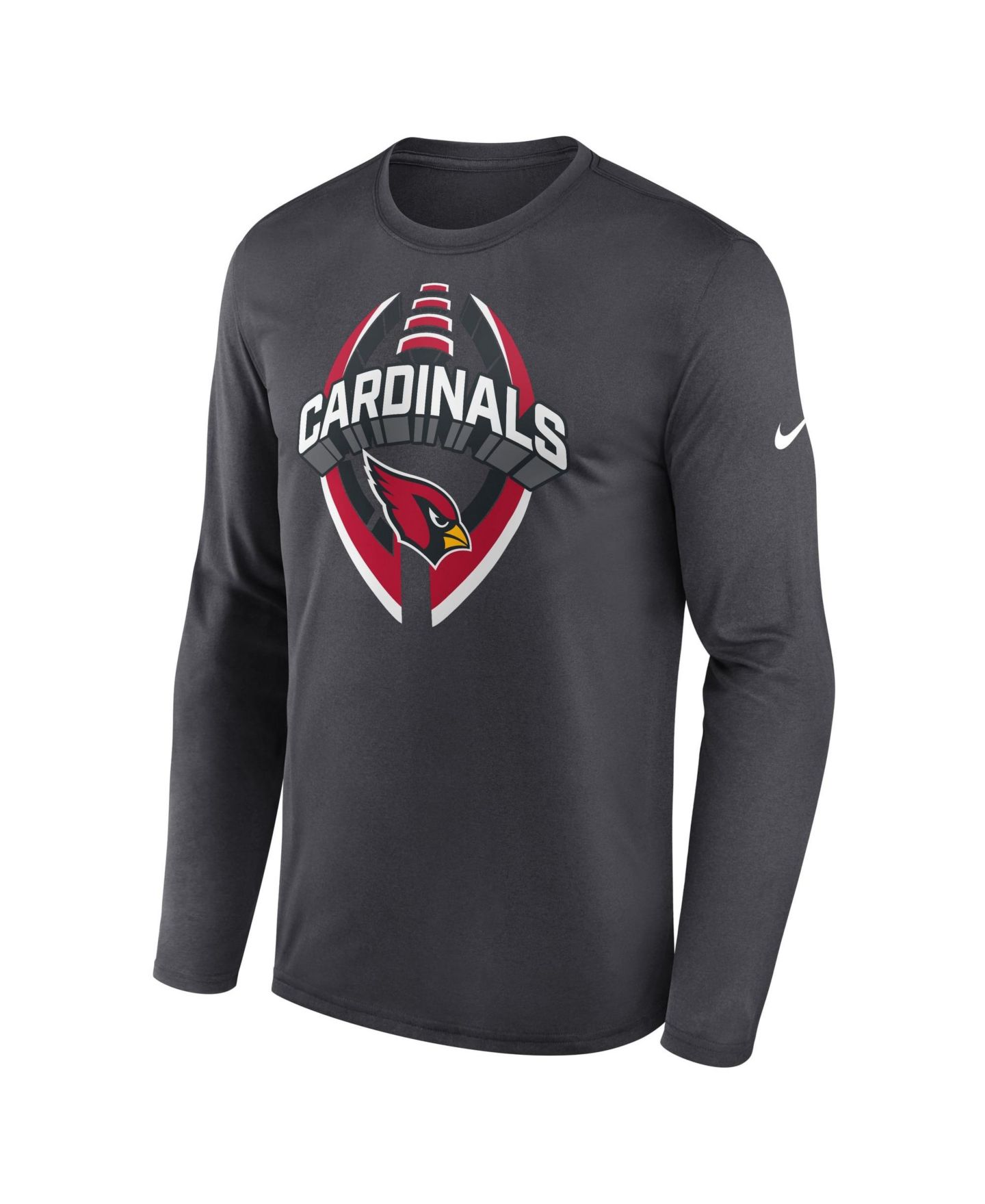 Мужская футболка Nike Anthracite Arizona Cardinals Primetime Legend Icon Performance Long-Sleeve — фото 4