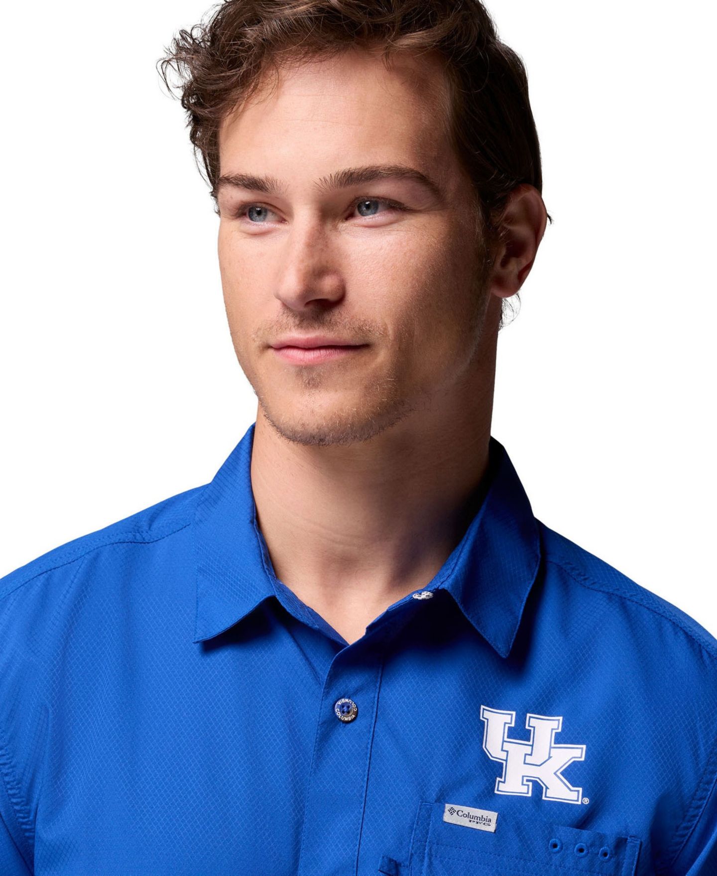 Мужская рубашка Columbia Royal Kentucky Wildcats Slack Tide Camp Button-Up — фото 5