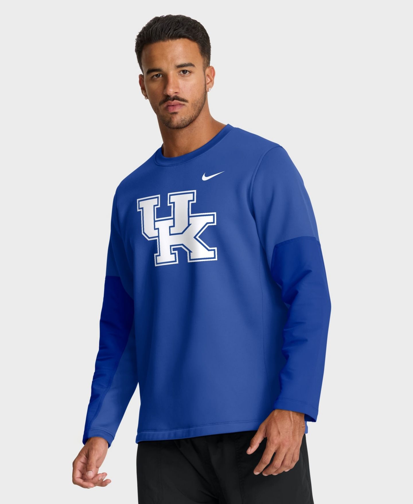 Мужская футболка Nike Royal Kentucky Wildcats 2025 Sideline Coach Therma-FIT Long-Sleeve — фото 1