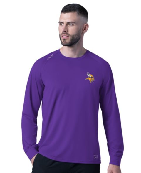 Мужская футболка MSX by Michael Strahan Purple Minnesota Vikings Forward Long-Sleeve