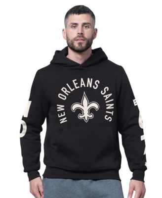 Men's Black New Orleans Saints Handoff Fleece Hoodie Sweatshirt