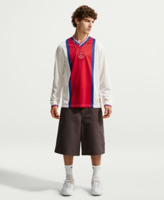 Men's Red Paris Saint-Germain 2026/27 Away Energy Long-Sleeve Lifestyle Jersey